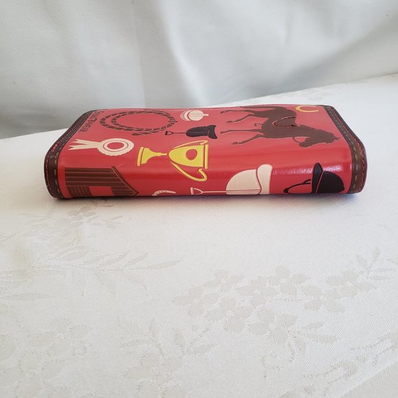 Like new condition SHAGWEAR Coral Western theme wallet. Made for the horse lover - Picture 5 of 11